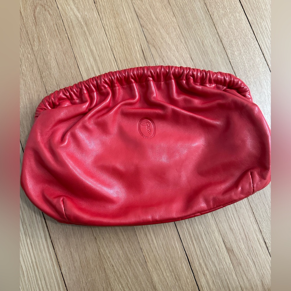 Trussardi Red LeatherClutch